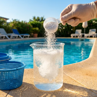 RHONDA CHC Hypochlorite de Calcium 65% 70% Poudre Granulaire à Dissolution Rapide Nettoyant Piscine Désinfectant Eaux Usées Piscine CN