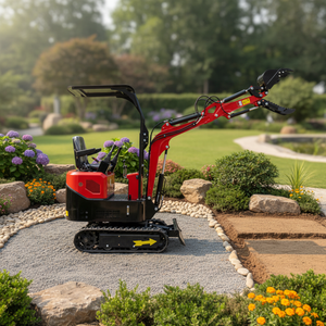 Nuovo <span class=keywords><strong>Mini</strong></span> Escavatore HT10E da 1 Tonnellata, Alta Qualità, Comando a Doppia Leva, Piccolo Escavatore a Basso Prezzo - Product Image 2