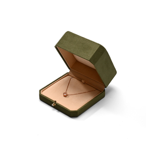 FANXI - Empaque de Joyería de Cuero y Terciopelo Personalizado de Alta Calidad para Collares, Caja de Joyería con Logotipo Impreso - Product Image 3
