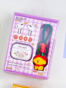 New vui Dog Rope Silicone trường hợp bảo vệ cho TWS Tai nghe không dây dễ thương tiếng ồn hủy bỏ cho Earbuds quà tặng cho chó - Product Image 2