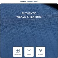 Tissu tissé en polyester enduit de PU jacquard 210D imperméable, résistant à l'usure et aux UV pour pochettes de rangement et camping en plein air