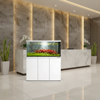 Aquarium de 120 cm, ensemble complet avec système de filtration, aquarium en verre ultra-clair pour poissons d'eau douce