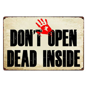 Autocollants muraux de jeu avec avertissements et conseils, plaque en métal vintage, affiche décorative, plaques rétro, enseigne de bar, décoration de la maison - Product Image 4