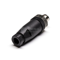 Connecteur Ethernet circulaire automobile M12 à 5 broches, code D, étanche IP67, boîtier en nylon