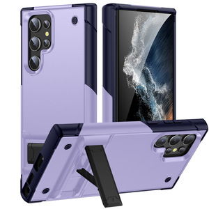Funda de teléfono con soporte de anillo abatible para PC de TPU de Color puro de lujo para Samsung Galaxy S25 Ultra 24FE <span class=keywords><strong>23</strong></span> 22 21Plus - Product Image 3