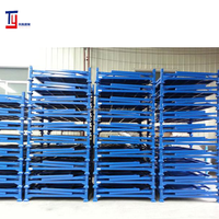 Étagère à palettes pour pneus pliable et empilable pour entrepôt, étagères et rayonnages empilables élégants