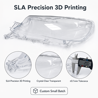 Cubierta de Lente de Faro Transparente Impresa en 3D Personalizada, Prototipo Rápido, Resina de PC Transparente, Pieza de Iluminación Automotriz, Bajo MOQ, OEM, ODM
