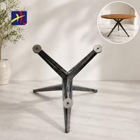 Pieds de table modernes en alliage d'aluminium blanc/noir, diamètre personnalisable 800 mm, pour café, salle à manger, cuisine, salon, hôtel, maison