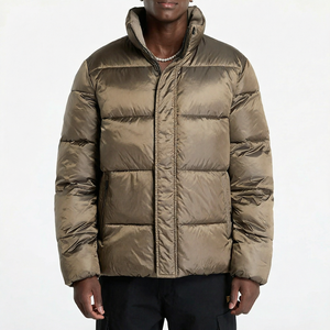 Chaqueta Híbrida de Invierno para Hombre, Diseño Premium, Reciclada, con Forro Cálido de PU y Relleno de Algodón, Cierre de Cremallera Bordado, Servicio OEM - Product Image 1