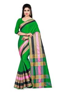 Vêtement ethnique Kanchipuram Soie Saree Party Wear Vêtement - Product Image 5