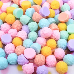 Kawaii Suiker Bal Zoete Ijs Hars Cabochons Plaksteen Candy Bal Sneeuwbal voor DIY Poppenhuis Slime Accessoire