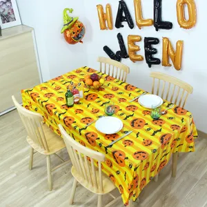 Toalhas de mesa para decoração de festa, capas de mesa para decorar festa de halloween, caveira de zumbi, decoração de festa