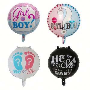 Birthday Baby Shower Blue or pink Baby Gender Reveal Foil <b>Balloons</b> - Product Image 1