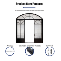 Puerta Corredera Ultra Estrecha de Vidrio Esmerilado Estilo Retro - Aleación de Aluminio Insonorizada Personalizada para Balcón/Espacios Abiertos
