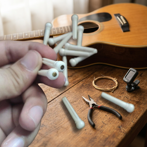 Cordes de guitare non rainurées avec chevilles en os, compatibles avec le modèle de guitare MS0122, ensemble de 6 pièces - Product Image 2