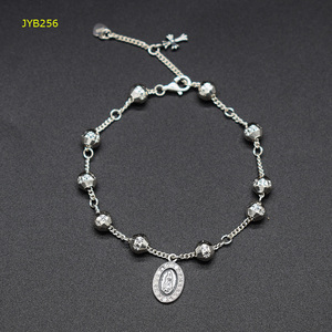 JYB256 braccialetto <span class=keywords><strong>rosario</strong></span> vergine maria in <span class=keywords><strong>argento</strong></span> sterling S925 di alta qualità all'ingrosso bracciale <span class=keywords><strong>rosario</strong></span> vergine maria in <span class=keywords><strong>argento</strong></span> Sterling <span class=keywords><strong>925</strong></span> - Product Image 3