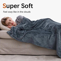 Jeté super doux, épais et chaud pour lit et canapé, en flanelle pelucheuse et en polaire pour l'hiver