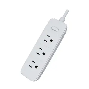 OEM And ODM For 3AC Outlet Power Strips Suitable USA Standard Extension Lead Market With ETL And FCC Certification