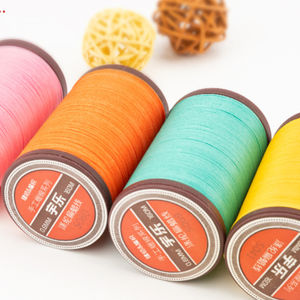 70D filo di cera piatta 0.6mm fai da te braccialetto tessuto a mano collana 100% poliestere ad alta tenacità filamento mercerizzato a mano filo cucito a mano - Product Image 4