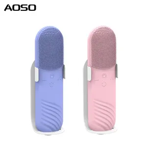 Food Grade Silicone Facial Cleanser IPX7 Waterproof Sonic Skincare Exfoliate Deep Cleaning Facial Brushes