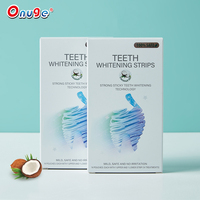 Bandes sèches de blanchiment des dents 6% HP avec logo personnalisé produit dentaire de marque privée à saveur d'huile de noix de coco