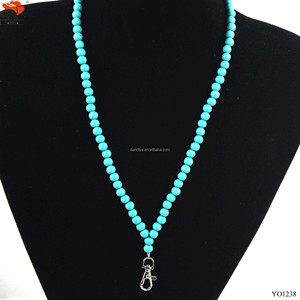 DANDIYA Collar Llavero Vintage de Madera Crema con Cuentas y Cordón Desmontable, Letras Griegas para Hermandades y Fraternidades, Regalo para Fiestas, Zinc - Product Image 2