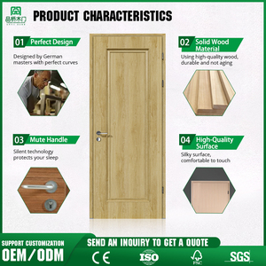 Puertas de Dormitorio de <span class=keywords><strong>PVC</strong></span> y Madera OEM y ODM, Puertas de <span class=keywords><strong>PVC</strong></span> Impermeables, Puertas Interiores de Madera con Marco, Puertas Interiores para el Hogar - Product Image 4