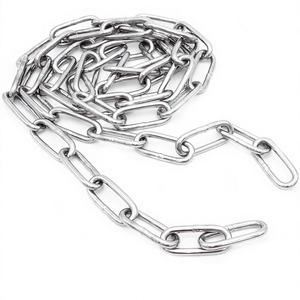 Catena di sollevamento in acciaio inossidabile 304 con finitura zincata, catena per stendibiancheria, catena per recinzioni, catena per porte, catena per cani, prodotta in Cina, personalizzabile - Product Image 1