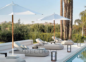 خارج الفندق المتسكع إطار الألومنيوم شرفة فيلا مشمسة الروطان في الهواء الطلق طوي شرفة حمامات الشمس حمام سباحة حديقة صالة كرسي - Product Image 3