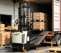 Forklift Elektrik Double-Lift Sit-Down Stacker 1.5-Ton dengan Operasi Berdiri