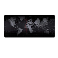 Tapis de souris de jeu RGB en caoutchouc naturel avec carte du monde, impression par transfert thermique, logo personnalisé, 800x300x3mm, repose-poignet non chauffant, en stock