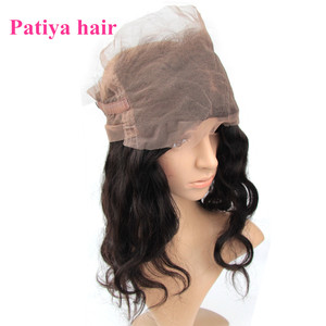 Frontal de encaje completo 360, cabello virgen brasileño, cierre de oreja a oreja, línea de cabello prearrancada, cabello ondulado, encaje Frontal Natural 360 - Product Image 4