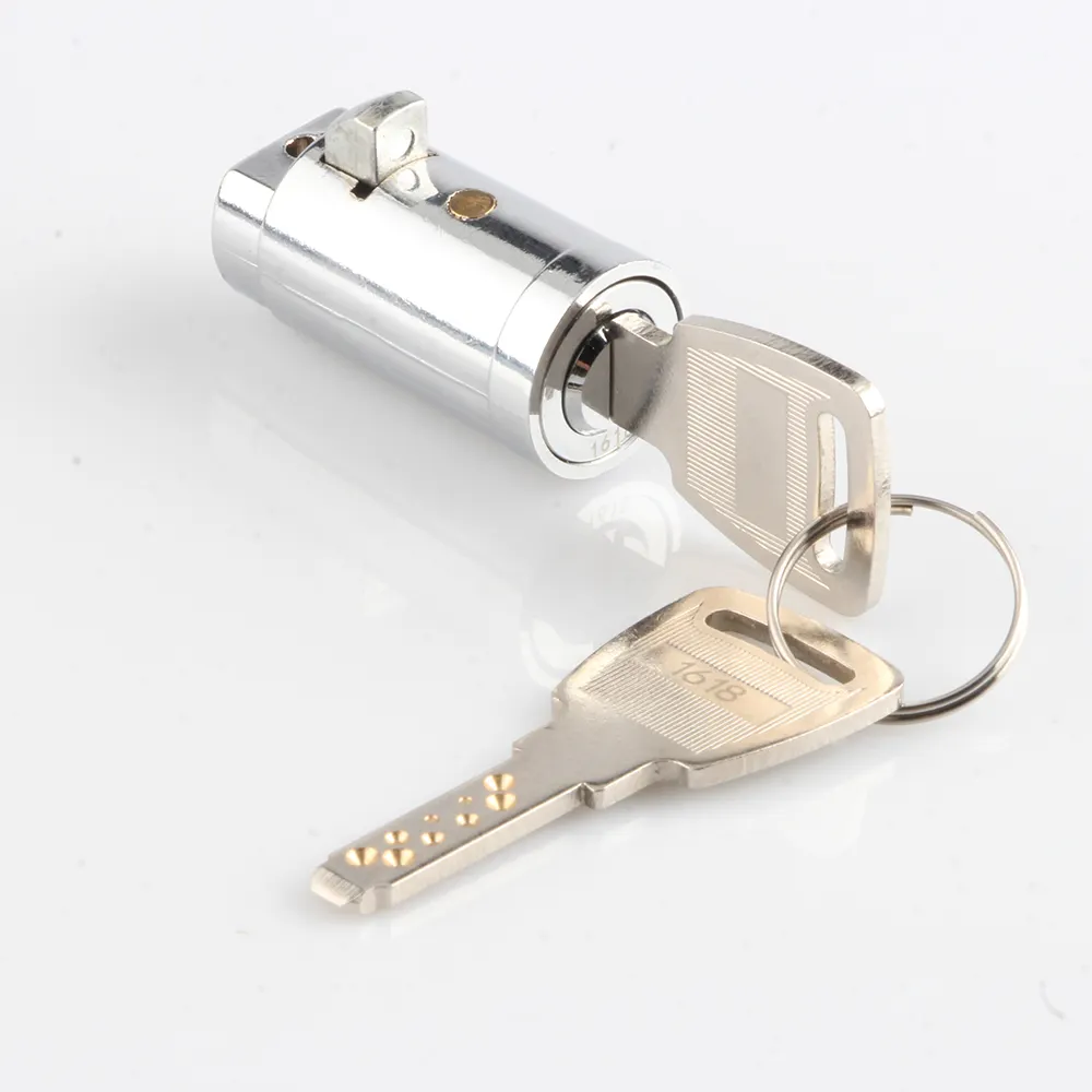 High security JK520 Zinc Alloy Cam Lock 19mm Keyed Cam Lock for Cabinets and Vending Machines