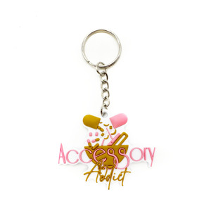 High-Capacity Custom PVC Keychain Manufacturer Service 3D <b>Rubber</b> Keyring for Bulk Orders - Product Image 4