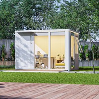 Cocovia – Nouvelle maison modulaire préfabriquée à grande surface habitable, démontable, en kit, pour jardin ou comme abri de jardin