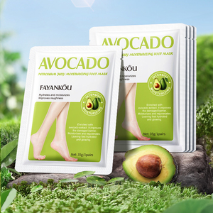 Marque privée FAYANKOU Avocado Petroleum Jelly Masque pour les pieds hydratant Soin des pieds Nourrissant en profondeur Améliore le lissage sec et rugueux - Product Image 5