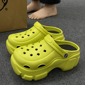 Zapatillas para mujer, Zapatillas de <span class=keywords><strong>casa</strong></span> con punta abierta de verano para interiores y exteriores para mujer, cómodas zapatillas transpirables extraíbles y lavables - Product Image 3