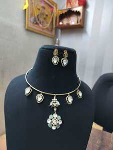 Ensemble de pendentifs anti-ternissement en pierre naturelle, bijoux indiens de qualité supérieure pour femmes, produit en vrac fait à la main - Product Image 3