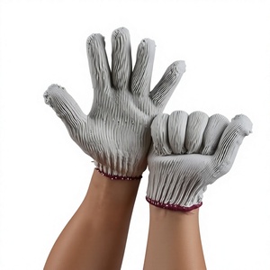 600g/doz Durable Cotton Polyester Breathable Textured Unisex Non-Slip <b>Knitted</b> Reusable Silicone-Free Safety Safety <b>Glove</b> - Product Image 1