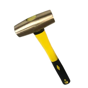 Hot sell Explosion proof round drum hammer brass non sparking drum type hammer with handle