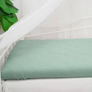 Toptan dolgu yatak çarşafı-Çin toptan lüks mikrofiber soğutma kapakları düz % 100% pamuk donatılmış bebek yatağı levha