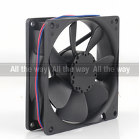 Ventilateur de refroidissement axial 3414 N à faible bruit, 12V 48V DC24V 96mA 2.3W AC EC 9025 90X90X25MM 9CM, grand volume d'air, 2 fils, roulement à billes