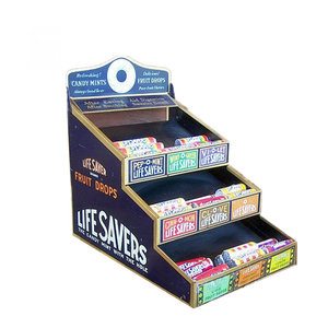 Thời trang tùy chỉnh các tông sóng Countertop hiển thị PDQ kệ với lưới bán lẻ thân thiện với môi có thể gập lại hiển thị giá - Product Image 5