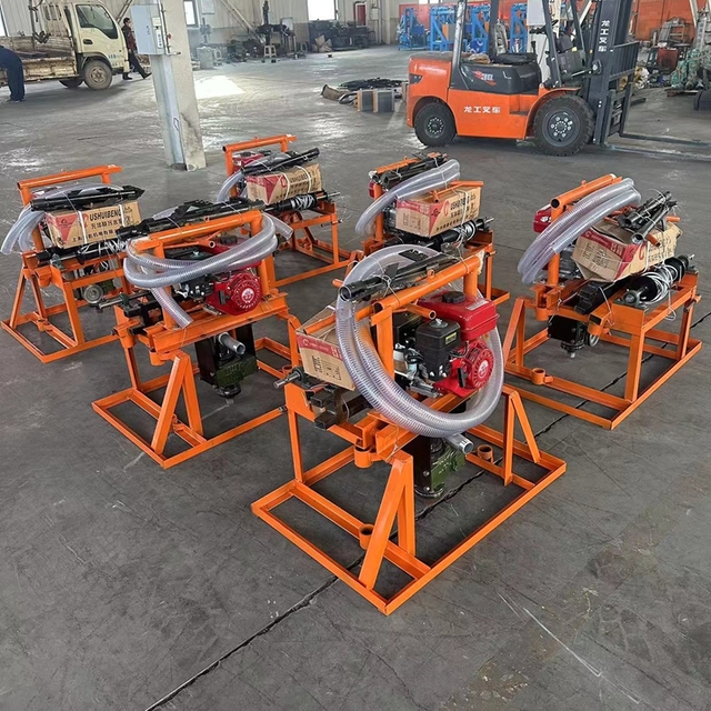 Hot Sale 4KW Foldable Portable Electric Rig Small Gasoline Water Well Drilling 60m New Gear Gearbox Pump Motor Core Components