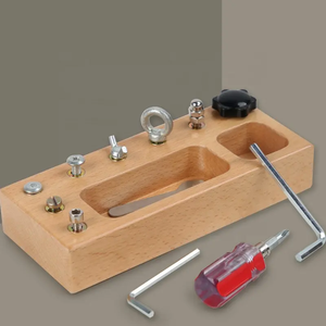 Kit d'outils de jeu de simulation <span class=keywords><strong>en</strong></span> <span class=keywords><strong>bois</strong></span> pour enfants Jouets pour enfants Boîte de fournitures d'événement de jeu - Product Image 5