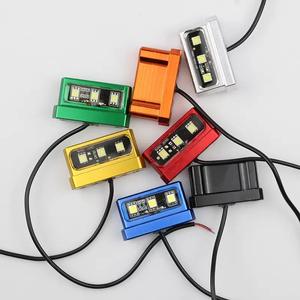 Feu arrière LED en alliage d'aluminium, éclairage de plaque d'immatriculation CNC pour moto, accessoires de modification, catégorie de produit : Systèmes de carrosserie - Product Image 5