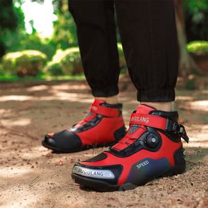 אופנוע סיטונאי רכיבה על אופניים מיקרופייבר מגפי קרסול רחוב נעלי מירוץ אופניים רכיבת גברים - Product Image 3