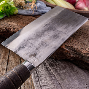 Cuchillo de chef de hierro curvo Jiujiang de doble propósito, herramienta de cocina forjada hecha a mano para carne asada, Comida cocinada para picar pollo - Product Image 4