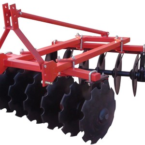 Disc Harrow Farm <b>Cultivator</b> 4 Row Red Metal For Tractor Tillage Soil Preparation - Product Image 1