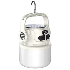 ไฟ LED พลังงานแสงอาทิตย์สำหรับตั้งแคมป์ ชาร์จซ้ำได้ ใช้งานกลางแจ้ง แบตเตอรี่ใช้งานได้ 4-8 ชั่วโมง ใช้ในกรณีฉุกเฉิน ใช้ในเต็นท์ ใช้ในบ้าน ชาร์จผ่านพอร์ต Type-C - Product Image 1